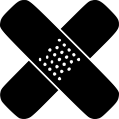 Medical Band Aid Outline Icon Svg Set, Free Vectors File